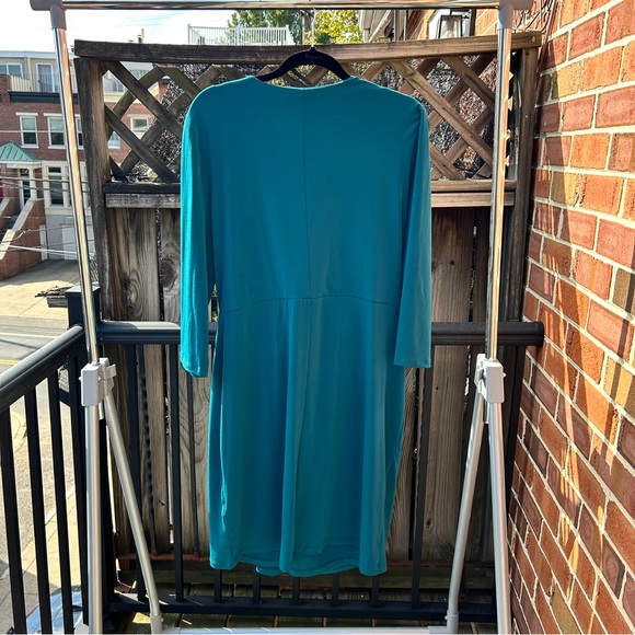 Charter Club Wrap Teal Dress XXL - Picture 2 of 6